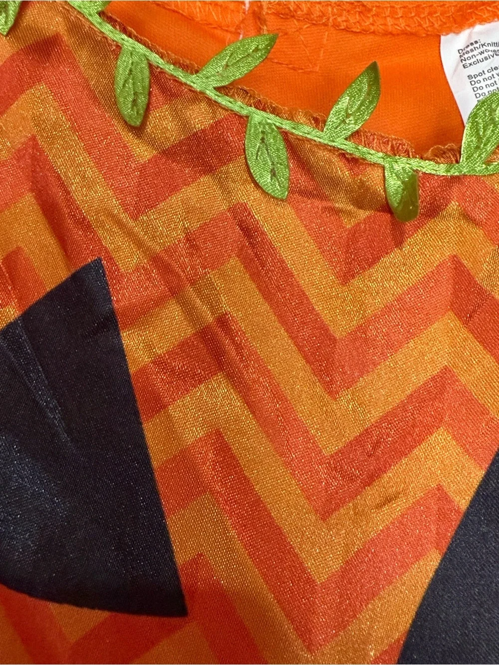 Kids Orange Pumpkin Tulle Dress Costume Size Small